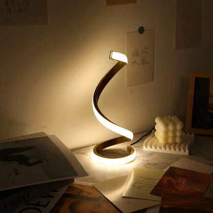 Modern Spiral LED Table Lamp