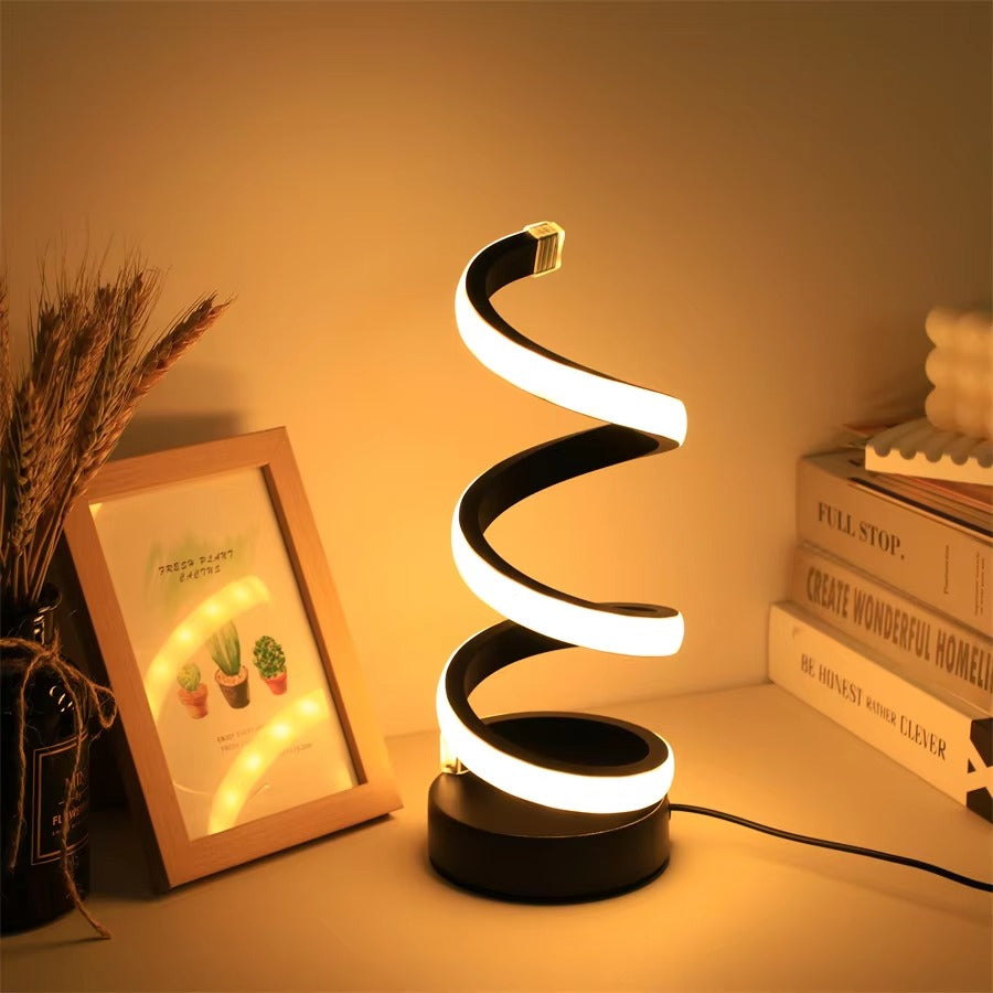 Modern Spiral LED Table Lamp